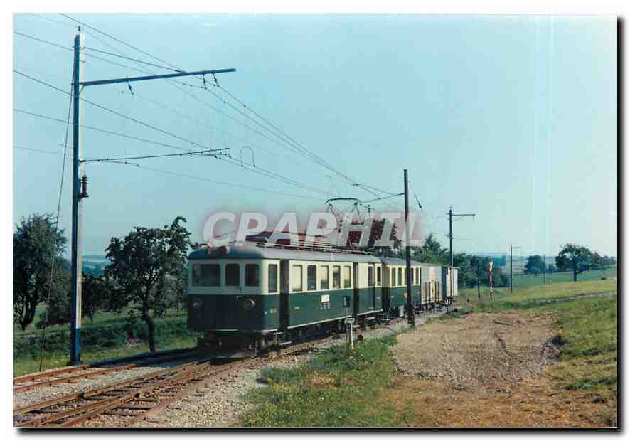 CPM Tran-mixte pour Lausanne arrivant a Assens 3.7.1964