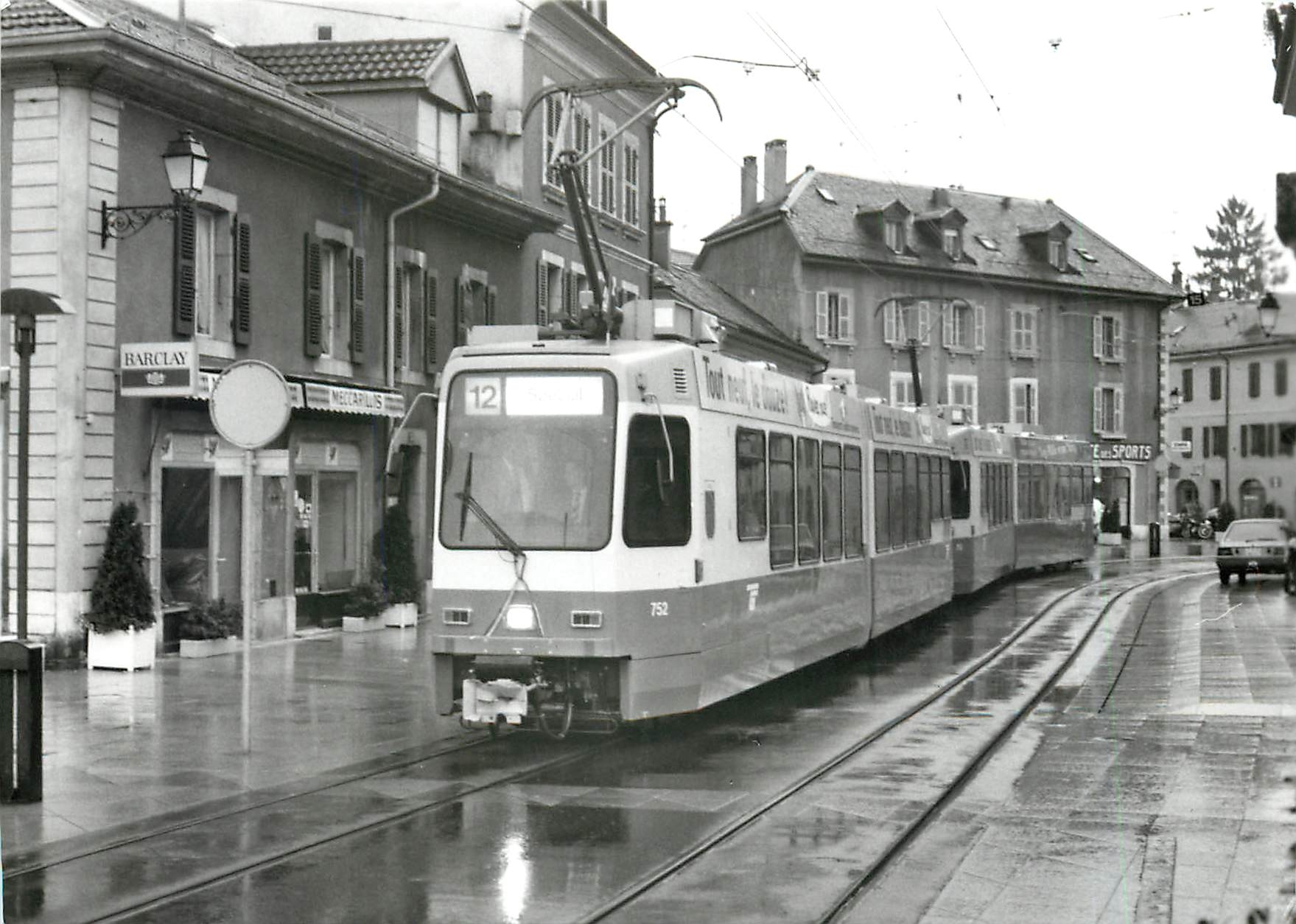 CPM Rame d'inauguration du troncon Rondeau-Bachet lors du retour a la rue Ancienne 29.9.1987