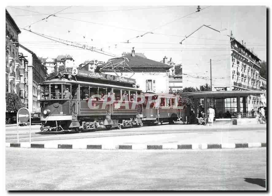 CPM Ce 2/4 88 + C 203 au Rond-point de la Jonction Ete 1950