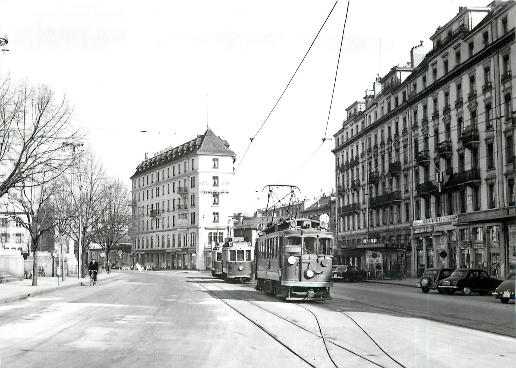 CPM Heures creuses a Cornavin 23.2.1953