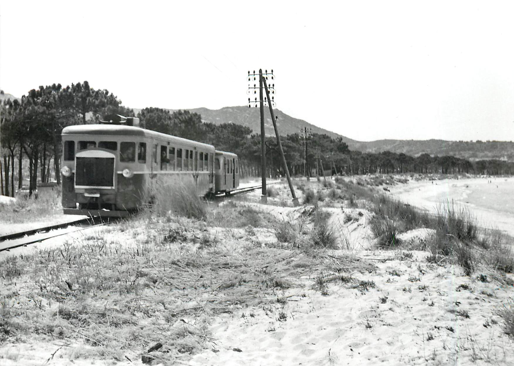CPM Autorail Billard 101 (1935) au camp de l'horizon pres de Calvi 18.6.1957