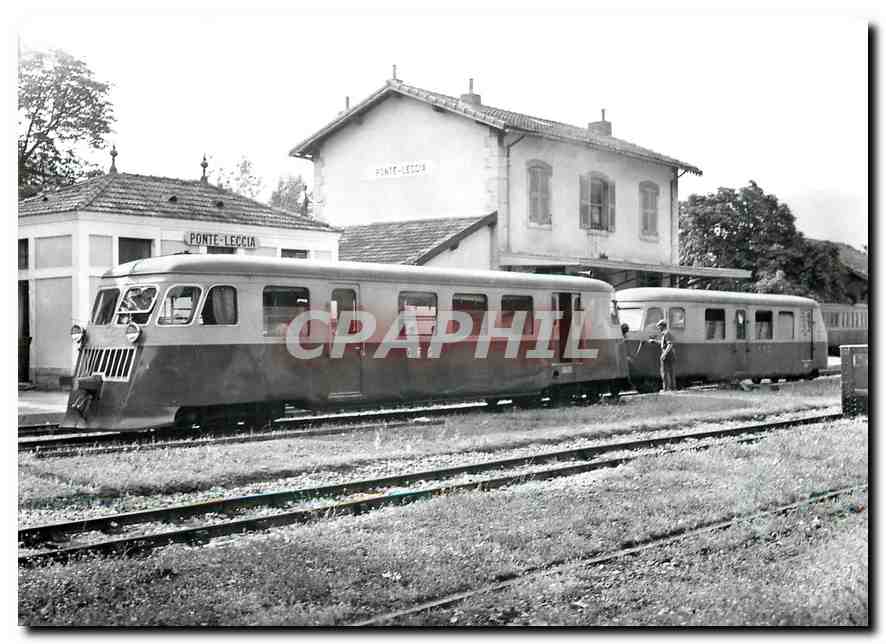 CPM Autorail Billard 112 a Ponte-Leccia 22.6.1957