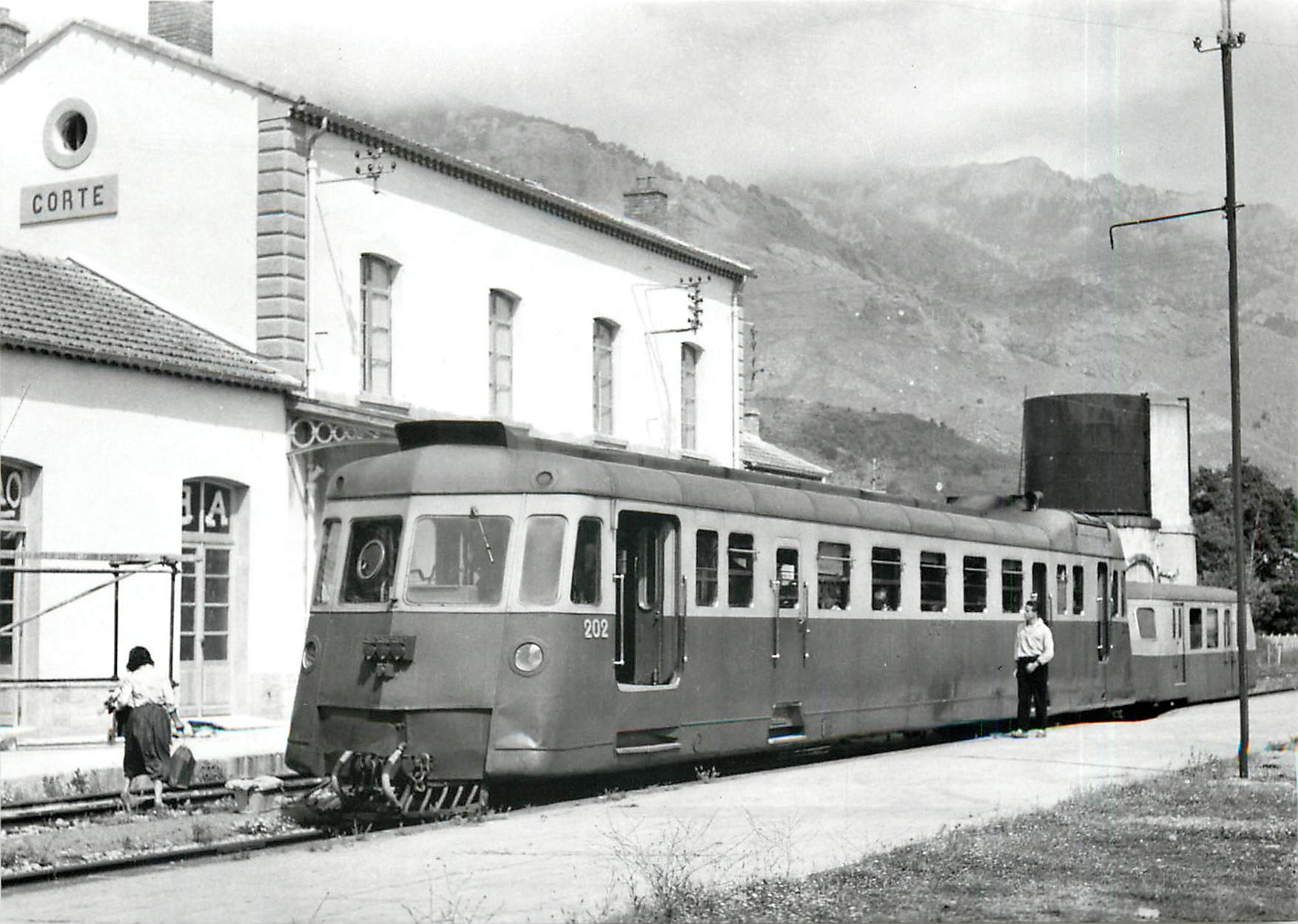 CPM Autorail Renault ABH 8 202 a Corte 22.6.1957