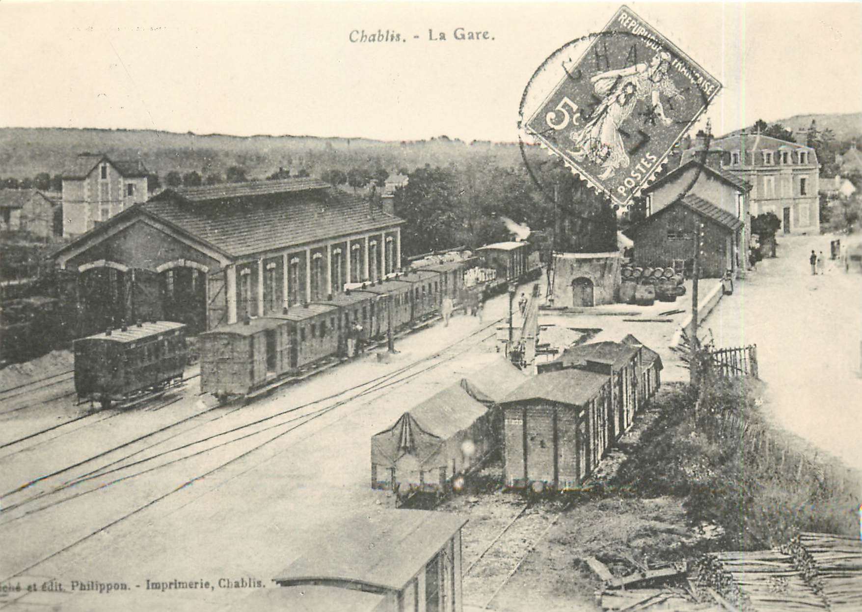 CPM Vue generale de Chablis vers 1900