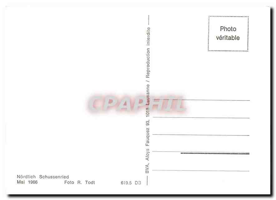 CPM Noerdlich Schussenried Mai 1966 — Verso