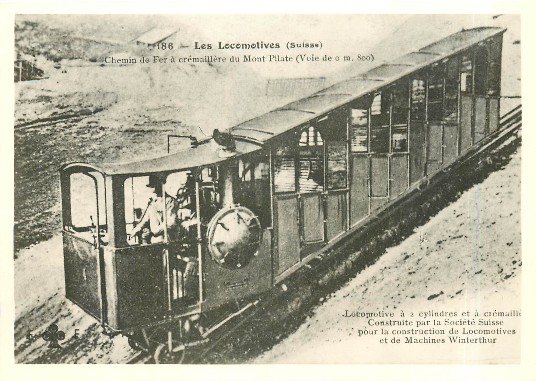CPM Les locomotives (Suisse) Locomotive a 2 cylindres et a cremaillere