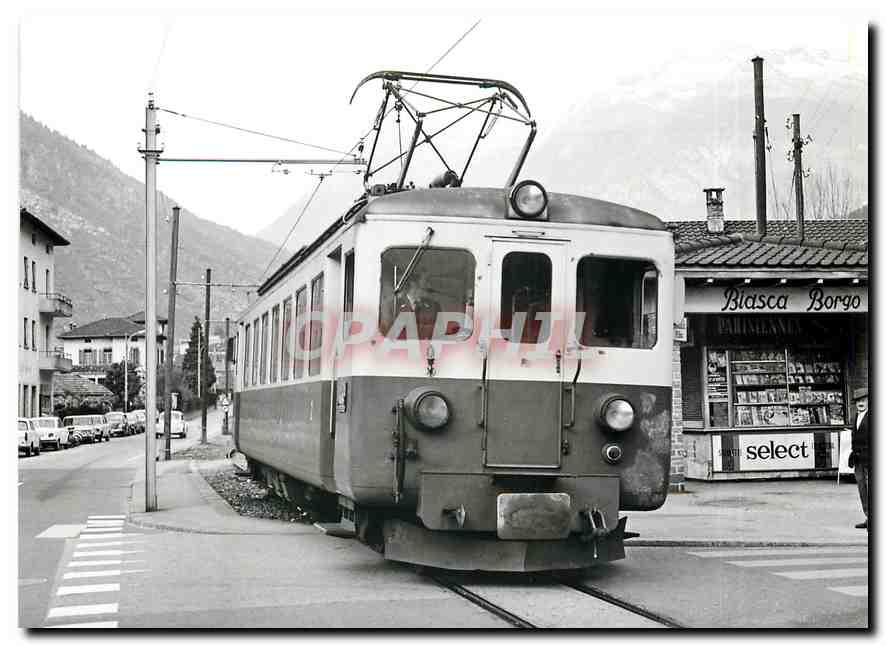 CPM Biasca-Acquarossa ABe 4/4 5 in der Haltestelle Biasca Borgo am 1.11.1972