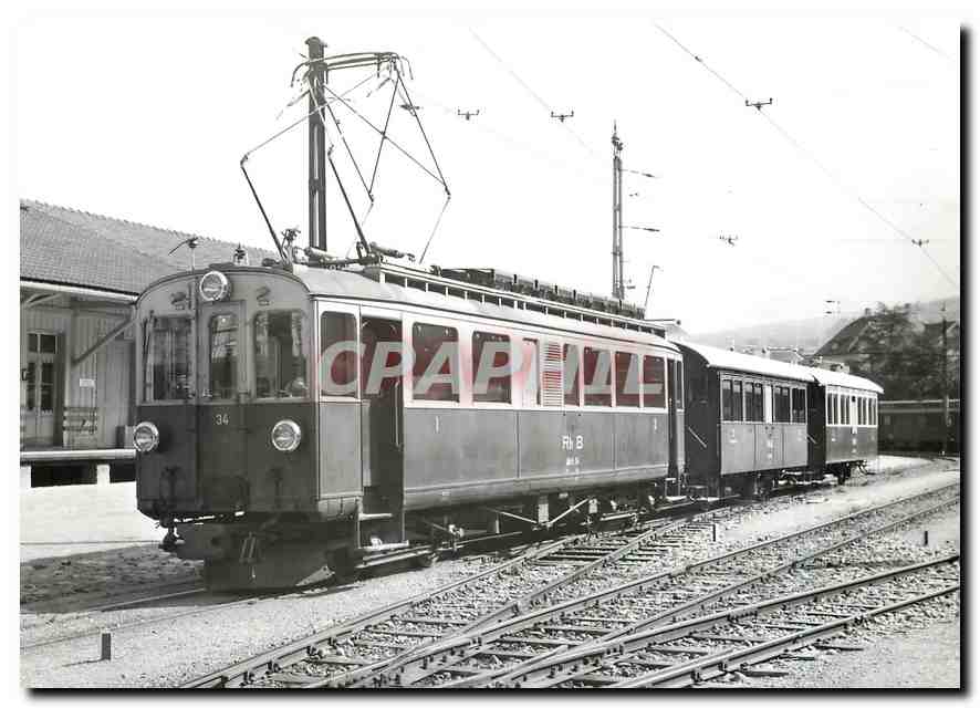 CPM Nach der Fusion RhB/ChA 1942 finden Berninabahn-Triebwagen und Stammnetz-Personenwagen auf der A