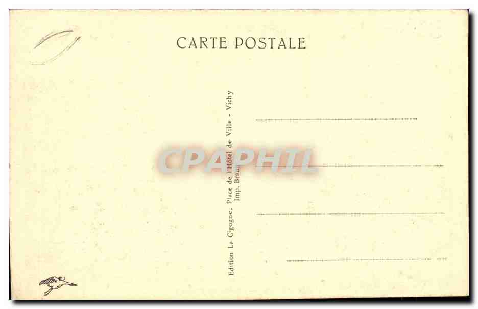 moulins - Place de l'allier - velo - CPA  — Verso