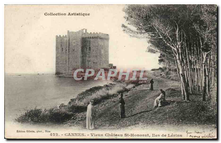 Cote d'Azur - Cannes - Vieux Chateau St Honorat - Iles de Lerins - CPA 