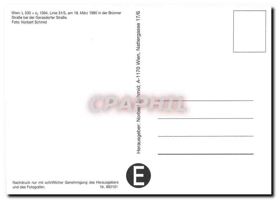 CPM Wien L530+c 1054 — Verso