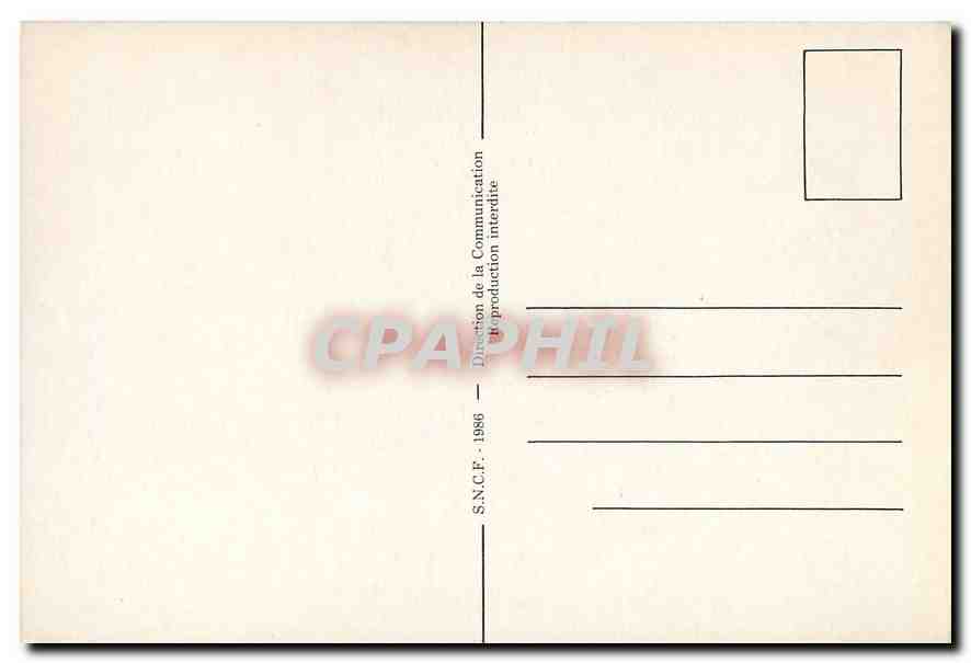 CPM TGV — Verso
