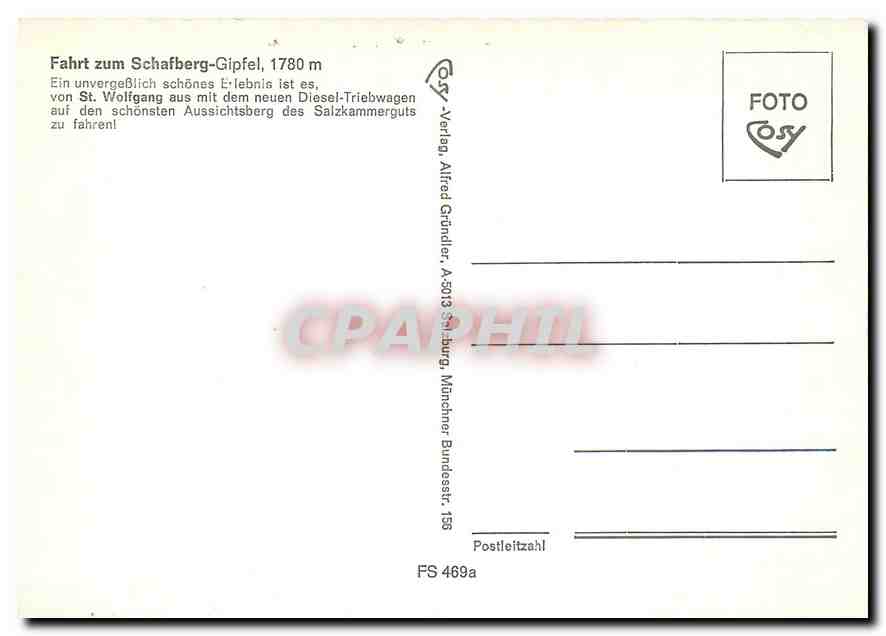 CPM Fahrt zum Schafberg-GIPFEL — Verso