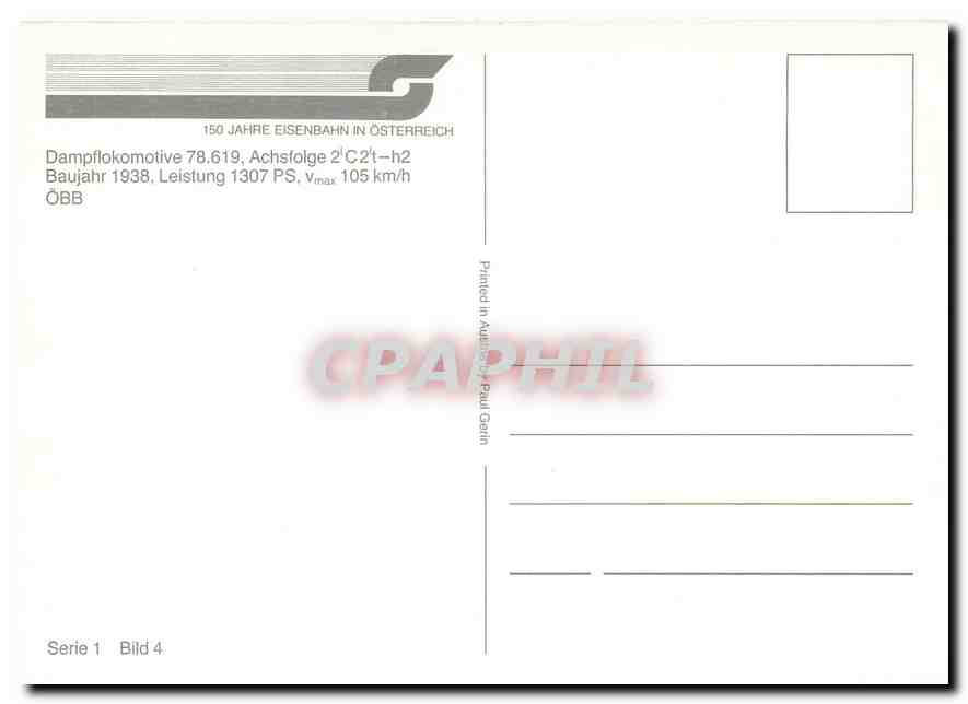 CPM Dampflokomotive 78.619  Achsfoige 3 C2t-h2 — Verso
