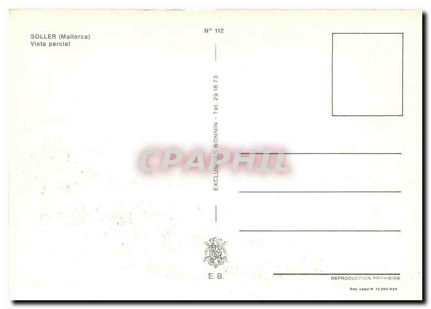 CPM SOLLER (Mallorca) — Verso