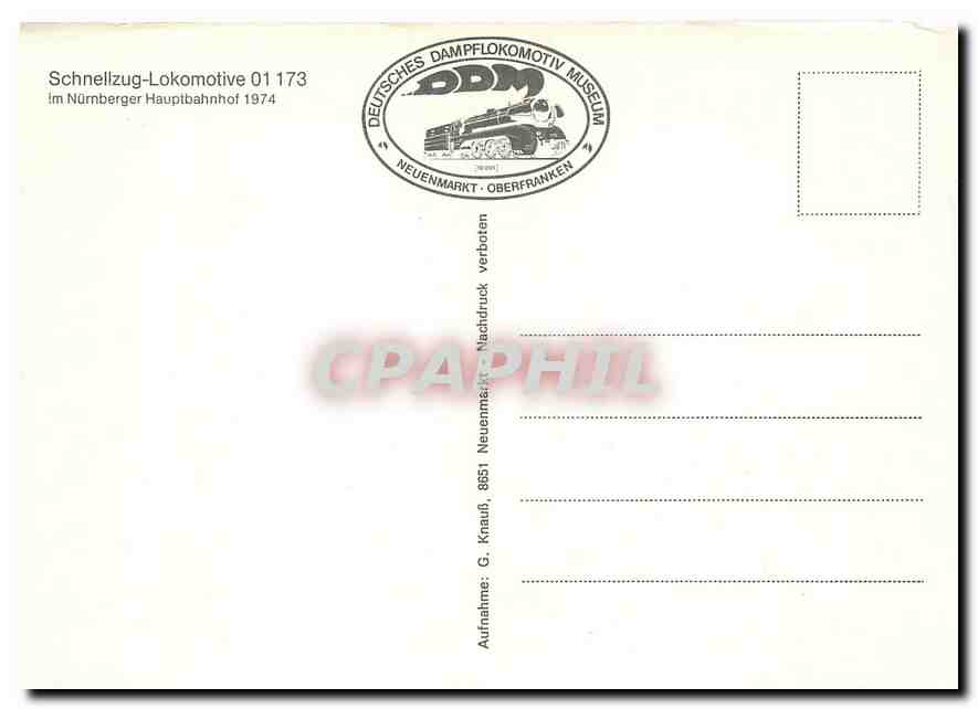 CPM Schnellzug-Lokomotive 01 173 — Verso