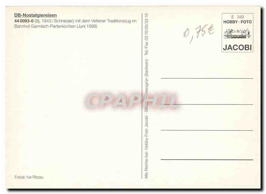 CPM DB-Nostalgiereisen — Verso