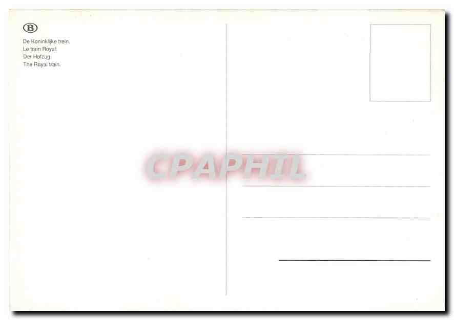 CPM Le train Royal — Verso