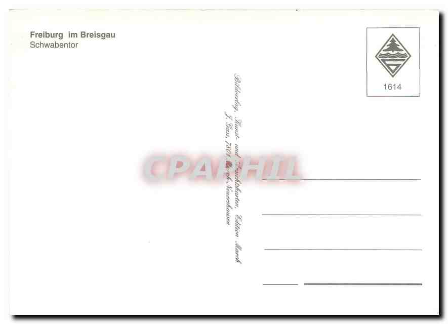 CPM Freiburg im Breisgau Schwabentor — Rückseite