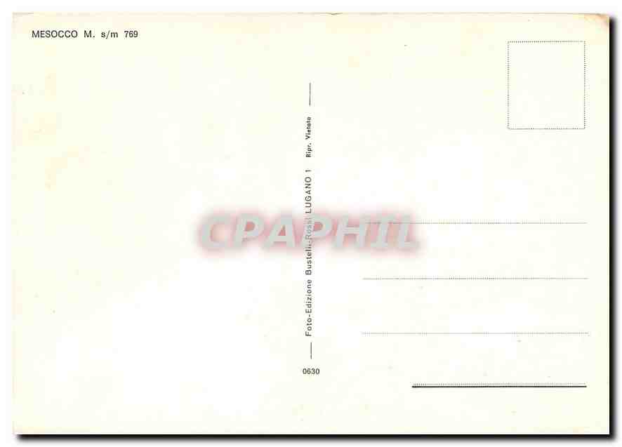 CPM MESOCCO — Verso