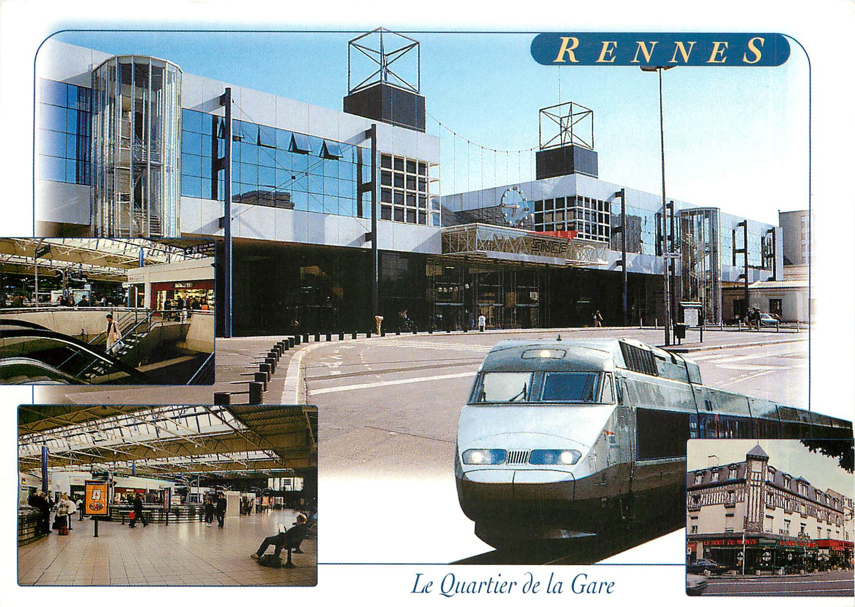 CPM Le quartier de la gare