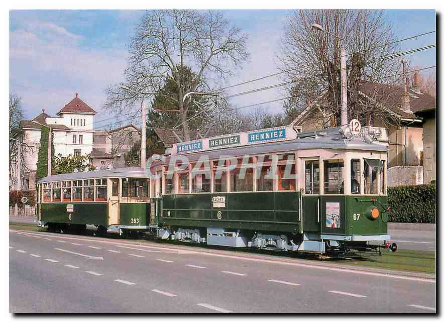 CPM Les tramways de Geneve