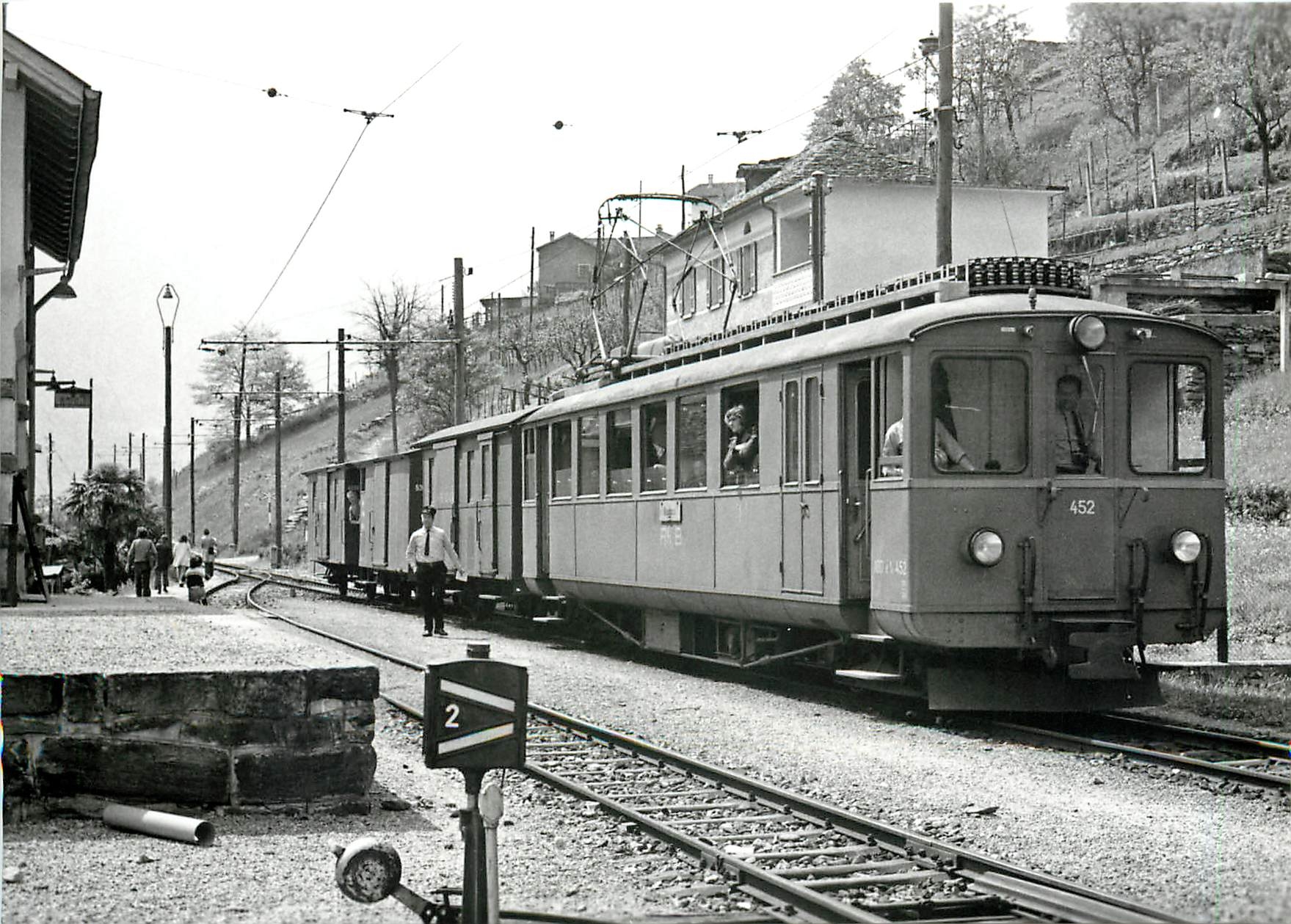 CPM Train pour Mesocco à Cama