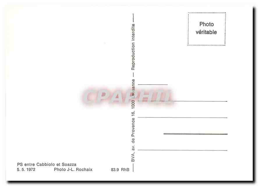 CPM PS entre Cabbiolo et Soazza — Verso