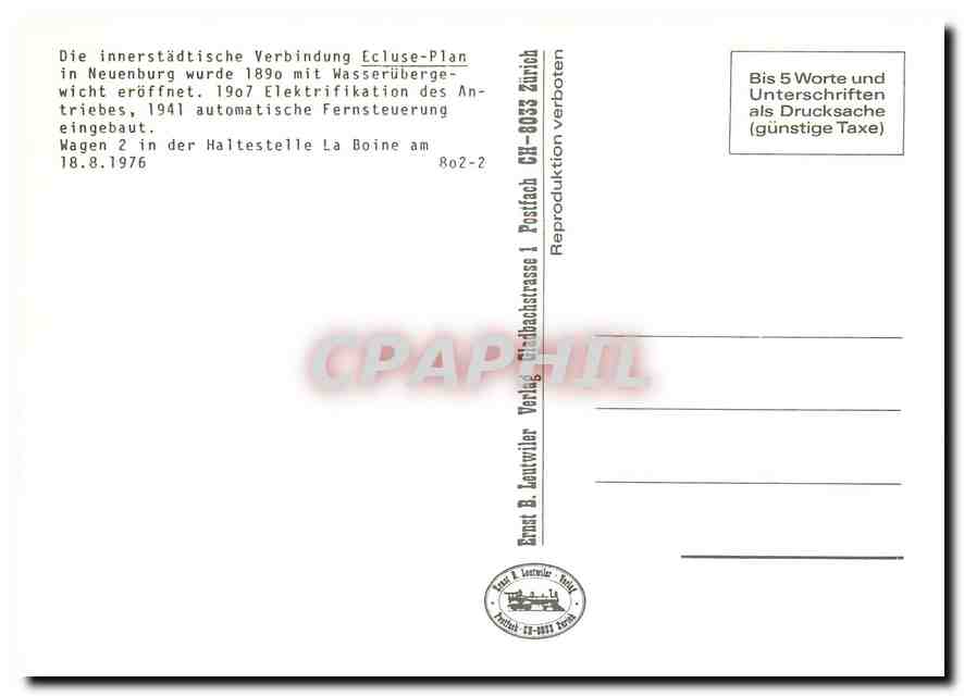 CPM Der TN-Wagenpark wa in vielen Kleinen Depots unigebracht — Verso