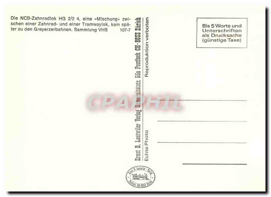 CPM Aus Genua ubernommener Triebwagen TN Be 4/8 593   — Verso