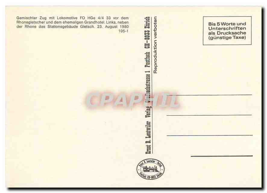 CPM Furka-Oberlp Bahn-Triebwagen ABFeh 2/4 44 — Verso