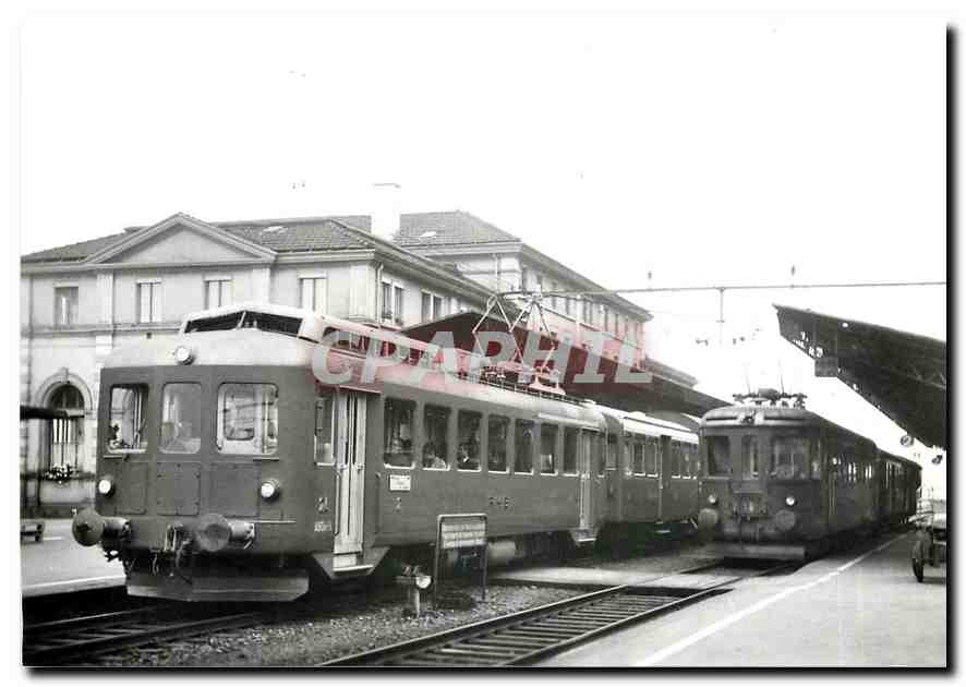 CPM Rirschach umsteigen RHB ABDeh 4/4 23 + B2 9 neben SBB Jurapfeil Rbe 2/4 1010