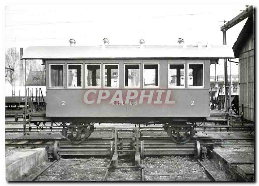 CPM RHB C 8 (1893 aus Sommerwagen von 1875 gebaut) auf der Schiebebuhne bei der Bergstation Rorschac