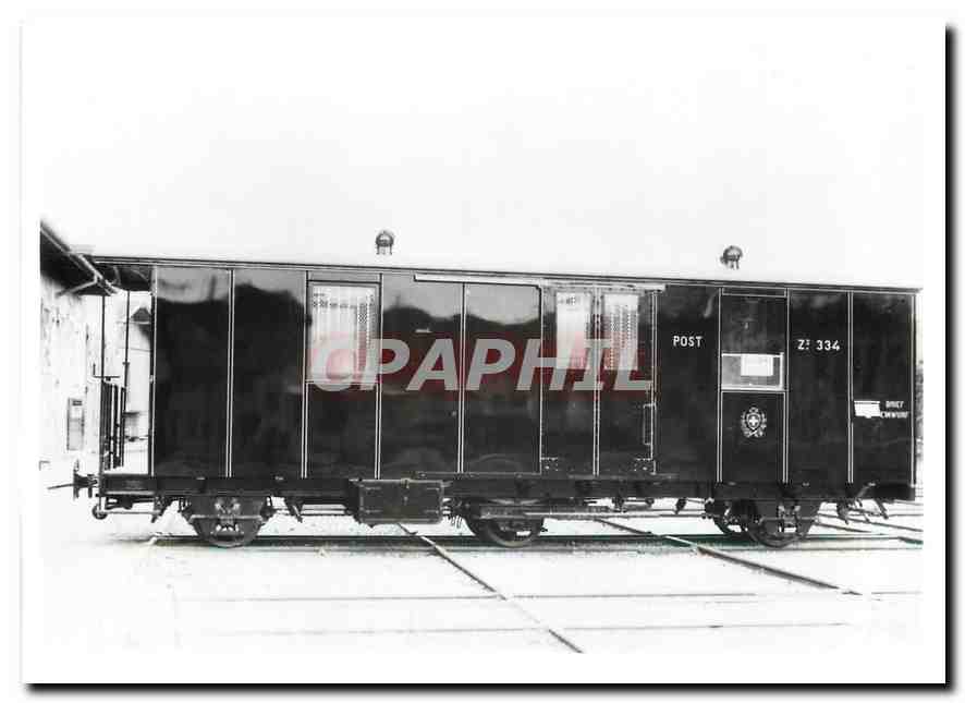 CPM Die vier Postwagen der Brunigline von 1904 lechten sich in Bauart und Numerierung an die ubrigen