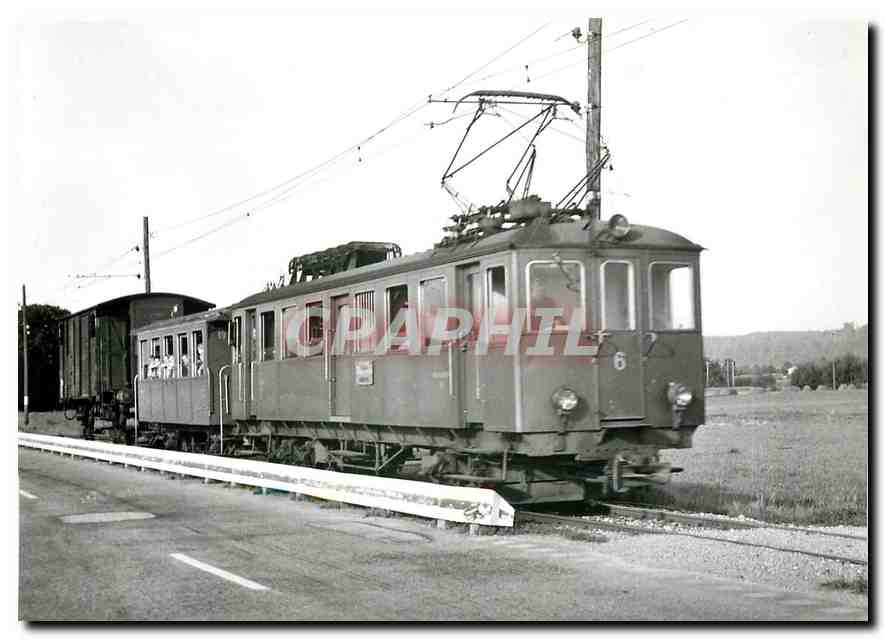 CPM So sahen die Zuge Langenthal-Melchanau jahrelang aus LMB Cfe 4/4 6+ C19+ Rollschemel neben der Z