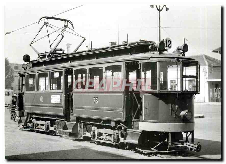 CPM Ce 2/4 76 (SWS 1901)  navette frontière-Annemasse  à Annemasse-gare en 1952. photo J Wiseman
