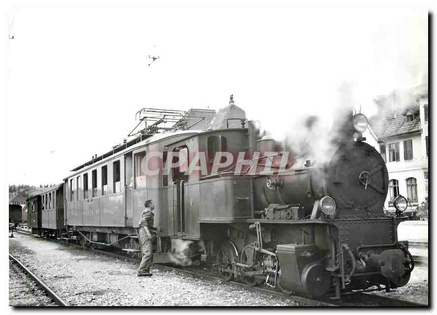 CPM train spécial pour Saignelégier au Noirmont 10.8.1952. photo P. Willen