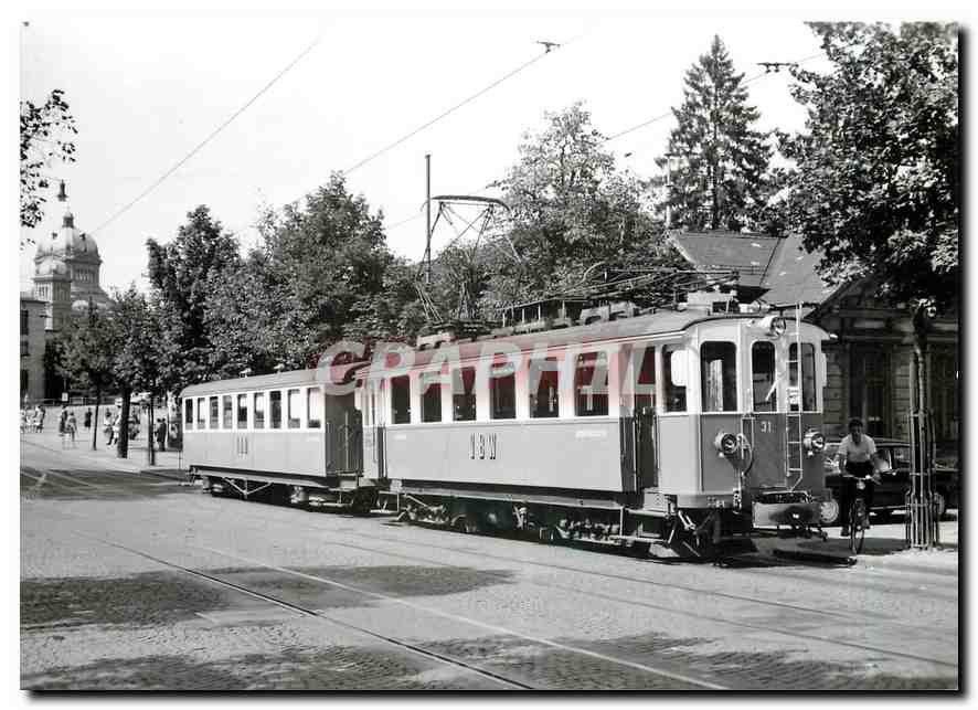 CPM Be 4/4 31 à Berne  Kirchenfeld.Aout 1962. photo J-L Rochaix