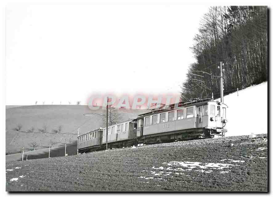 CPM Train pour Berne  entre Worb et Muri  Be 4/4 33 BF2 73 B10.8.4.1956. photo J-J Meltzer