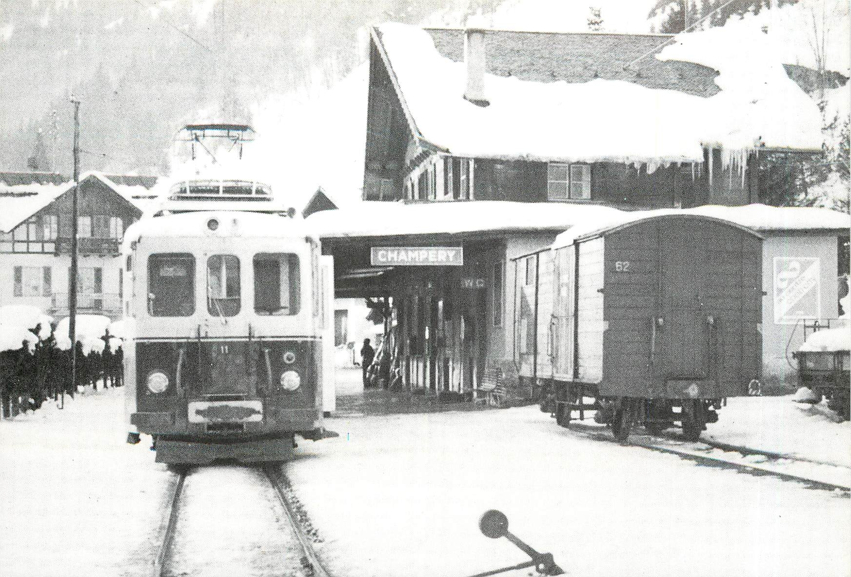 CPM Bdeh 4/4 en gare de Champéry