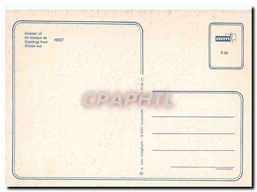 CPM Un bonjour de HEIST — Back