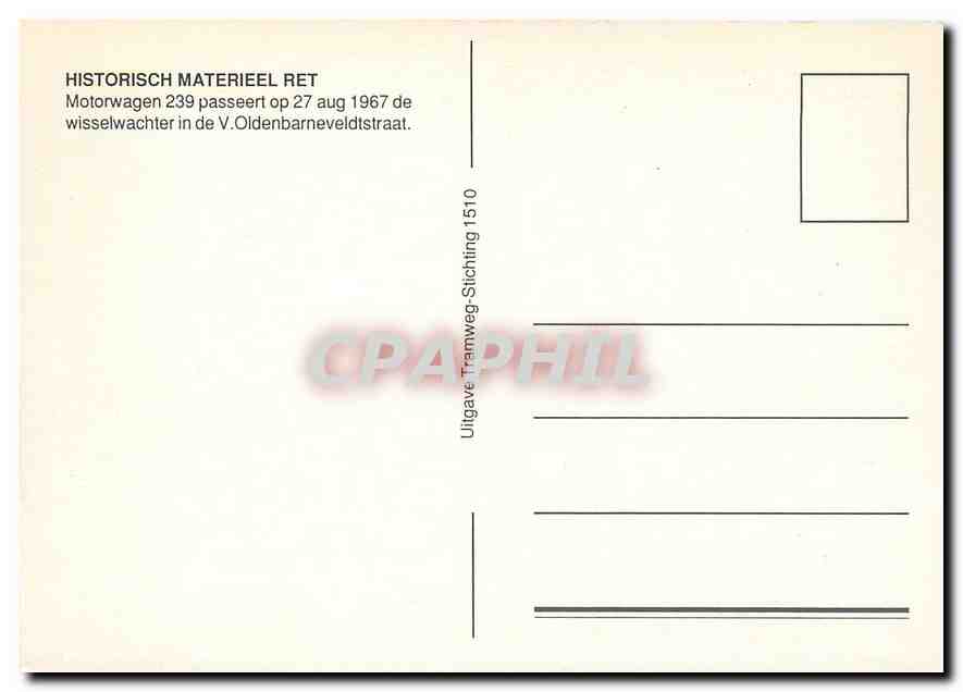 CPM HISTORISCH MATERIEEL RET — Verso
