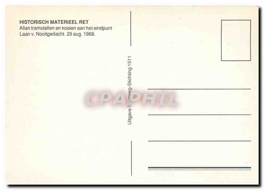 CPM HISTORISCH MATERIEEL RET — Verso