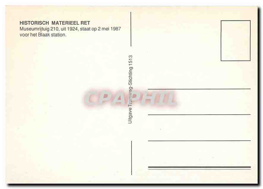 CPM HISTORISCH MATERIEEL RET — Verso