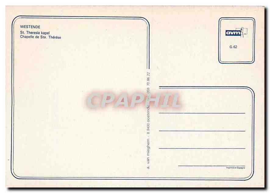 CPM WESTENDE — Verso