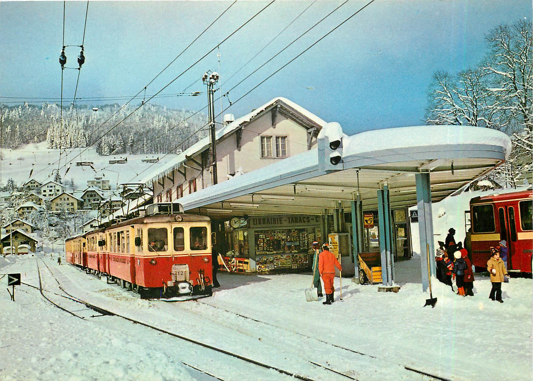 CPM Gare de STE CROIX  Chemin de fer Yverdon-Ste Croix