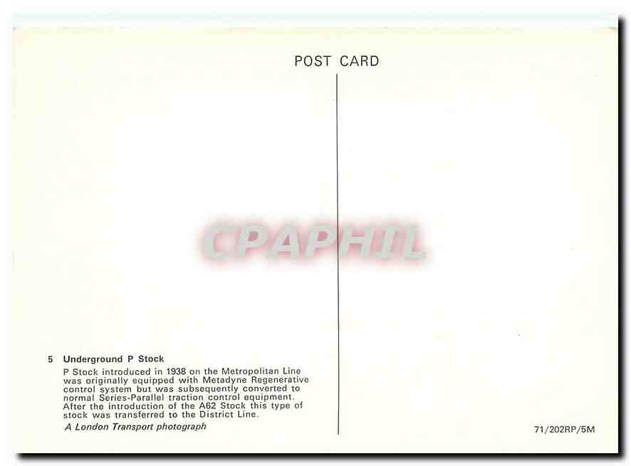 CPM Underground P Stock — Verso