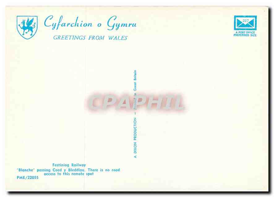 CPM Festining Railway — Verso
