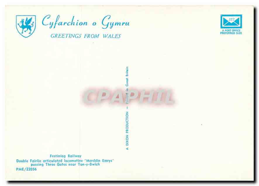 CPM Festining Railway — Verso