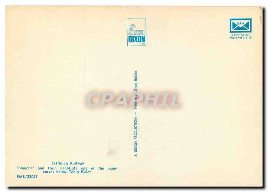 CPM Festining Railway — Verso